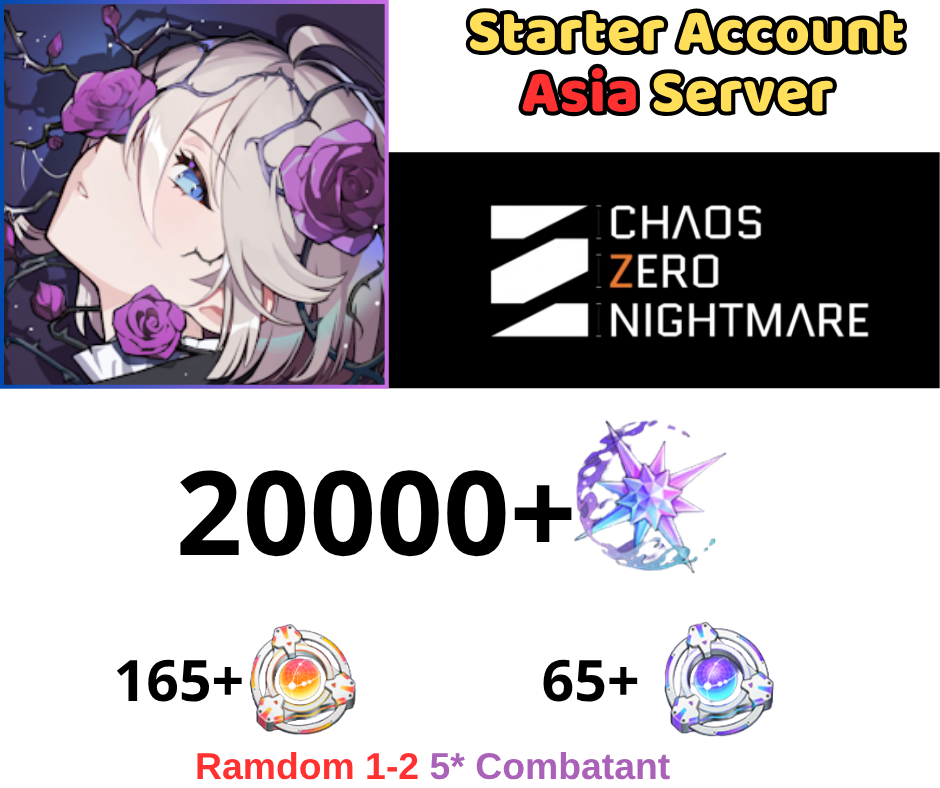 [ASIA] Chaos Zero Nightmare Reroll 20k Gem